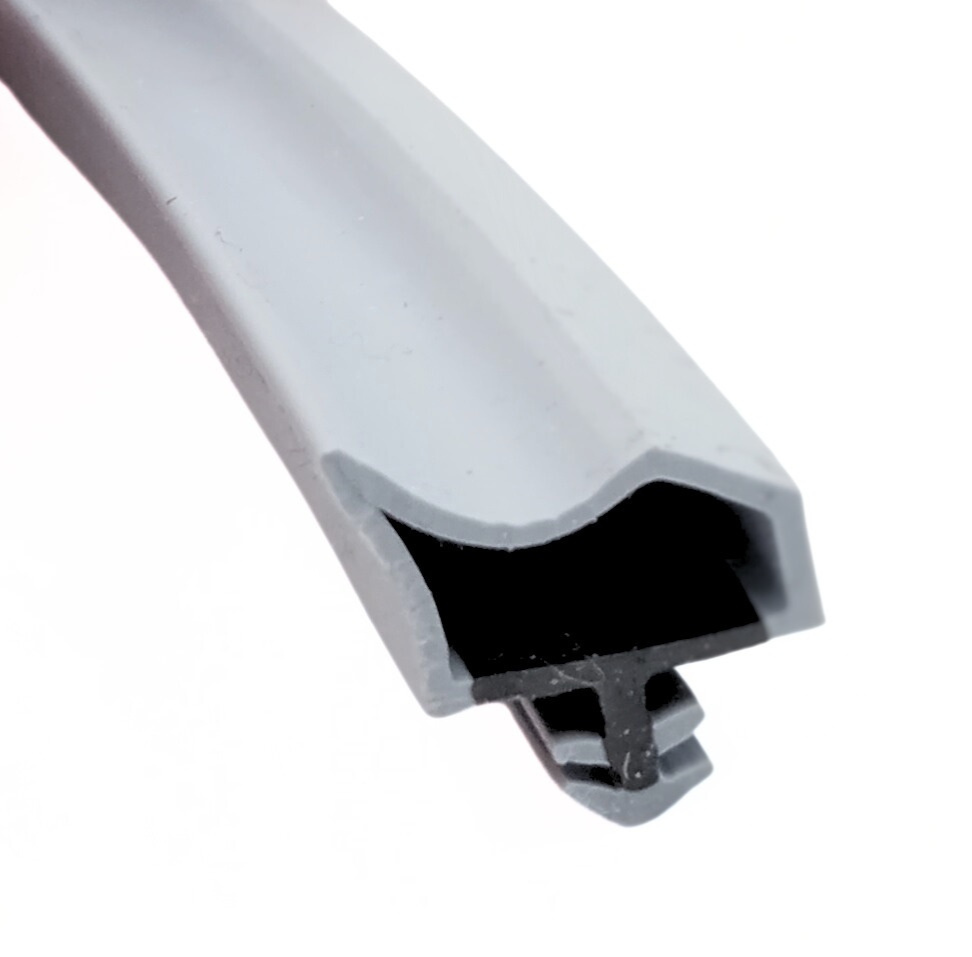 Uszczelka do drzwi pokojowych TPE wciskana we frez szara