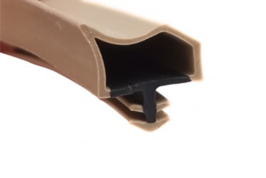Uszczelka do drzwi pokojowych TPE wciskana we frez beżowa