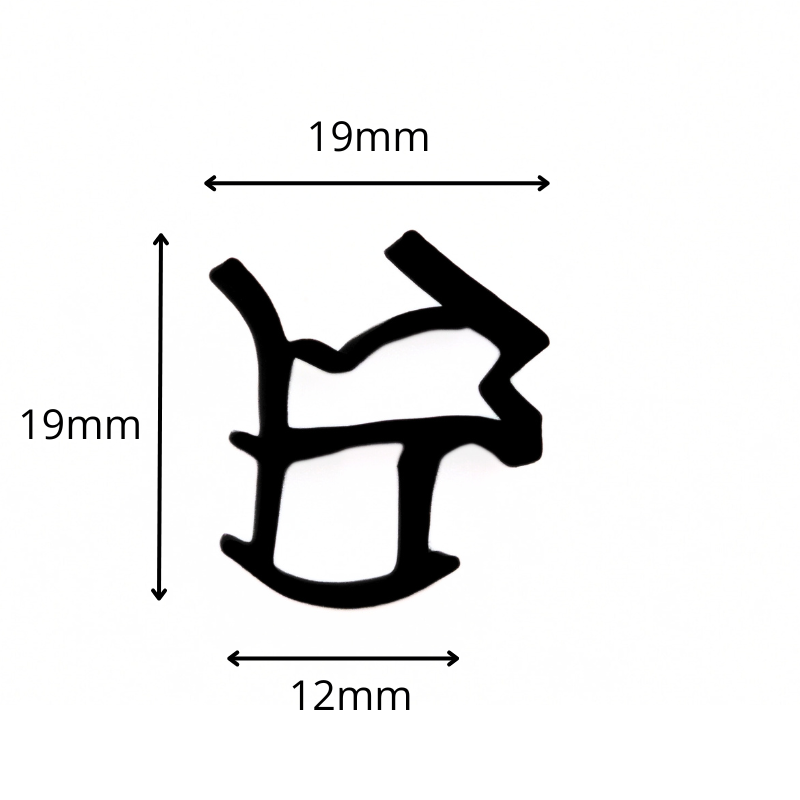 Profil uszczelki drzwiowej TPE do stalowych ościeżnic