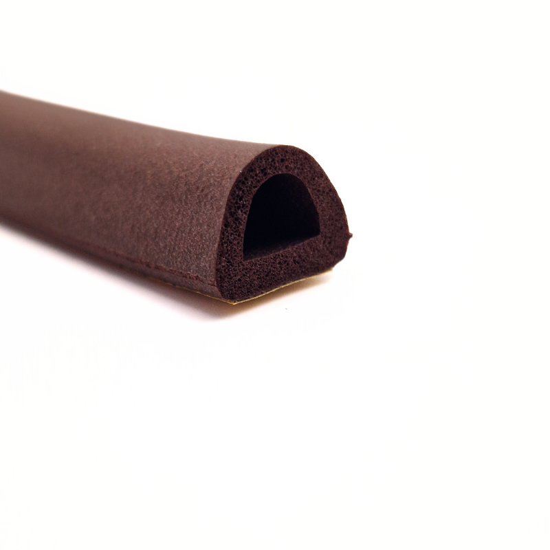 Uszczelka 9x7,5 mm brązowa samoprzylepna D Z7-0006-2