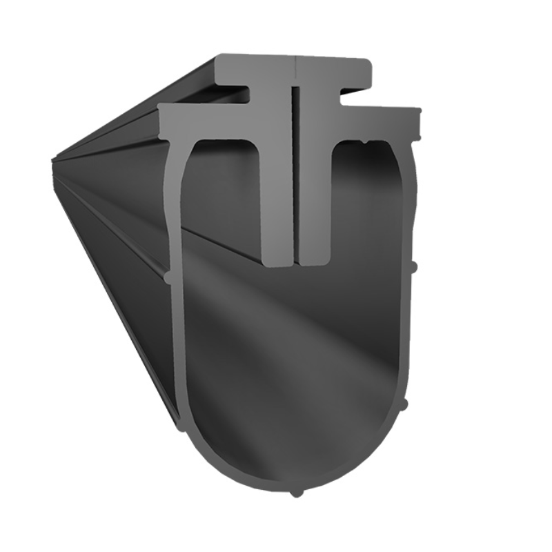 uszczelka dolna bramy garażowej Z18-0003 z EPDM, czarna