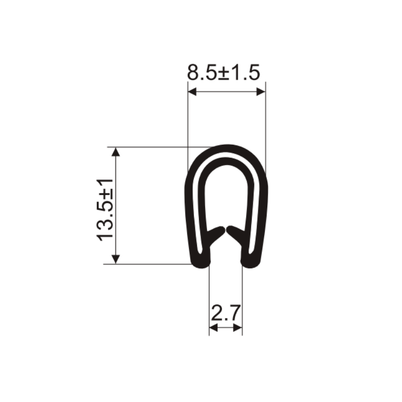 Uszczelka zbrojona na krawędź 3-4mm Z7-0011