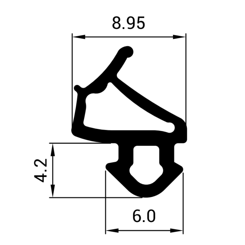 Uszczelka do okien PCV VEKA Z7-0015