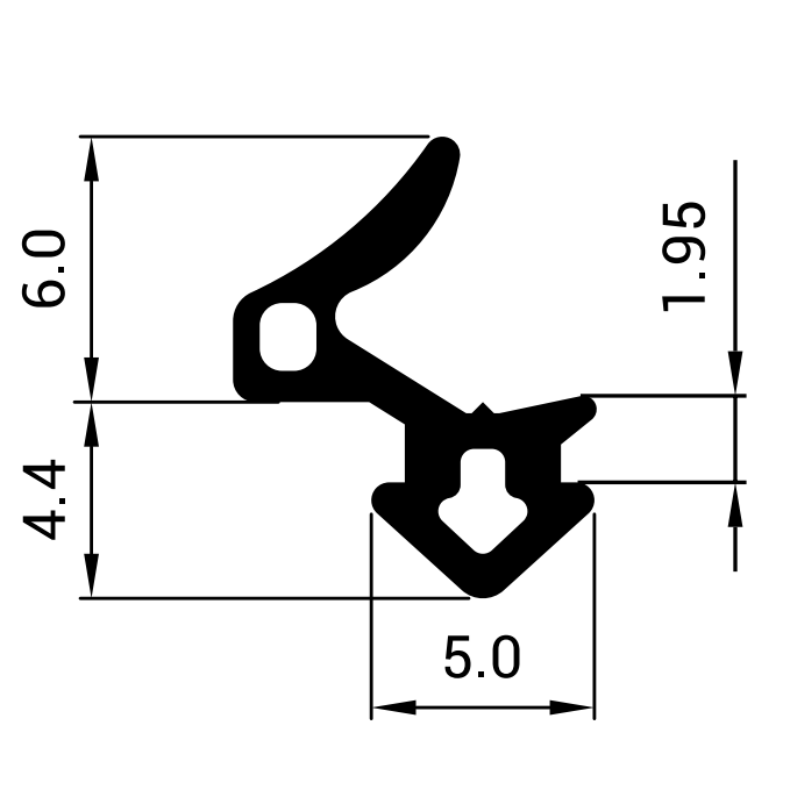 Uszczelka do okien PCV Gealan Z7-0023