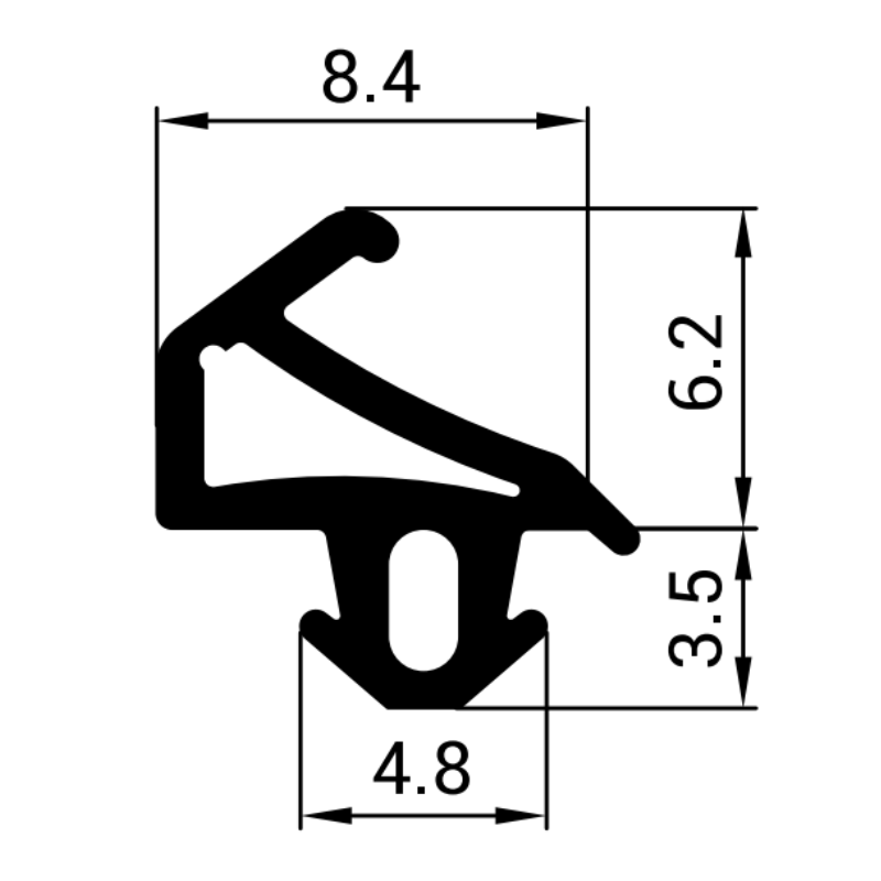 Uszczelka do okien PCV Plus-Tec Z7-0024