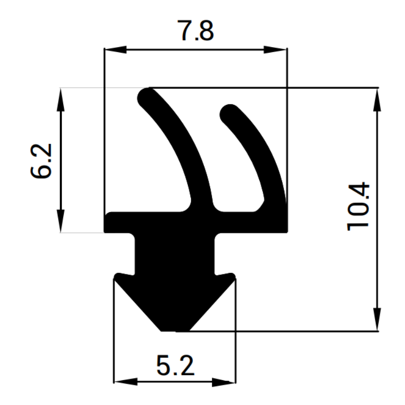 Uszczelka do okien PCV Rehau Z7-0026