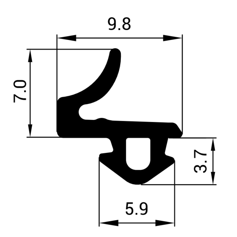 Uszczelka do okien PCV Veka Z7-0028