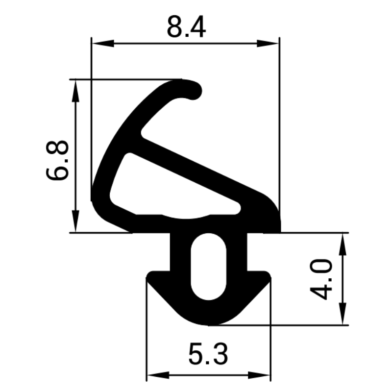Uszczelka do okien PCV LB Z7-0029