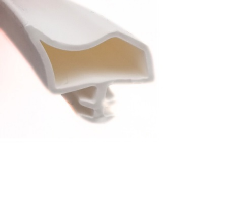 Uszczelka do drzwi pokojowych TPE wciskana we frez biała