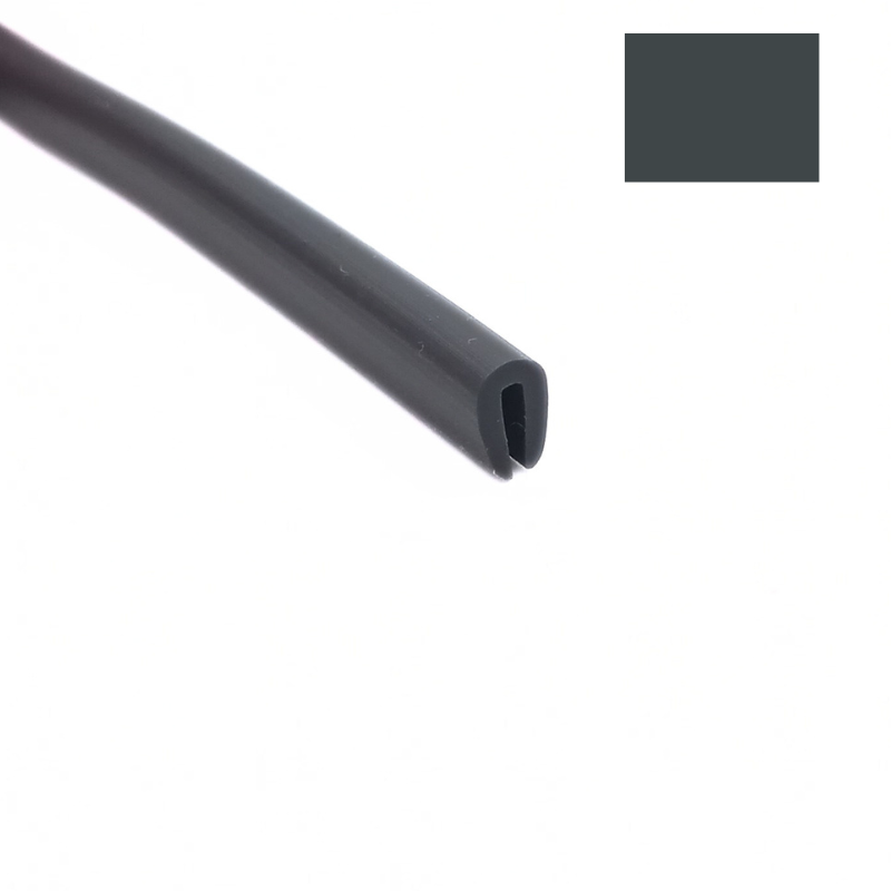Uszczelka krawędziowa antracytowa1mm PVC Z24-0001-4