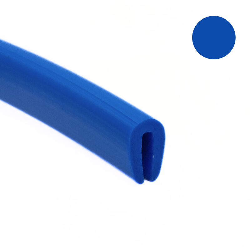 Uszczelka krawędziowa typu U na rant blachy 1mm niebieska